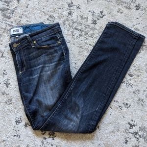 Paige Jimmy Jimmy Skinny Jeans Dark Blue Wash